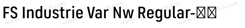 FS Industrie Var Nw Regular字体转换